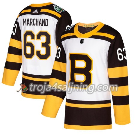 Boston Bruins tröja Brad Marchand 63 2019 Winter Classic Adidas Vit Authentic - NHL Tröjor Herr Boston Bruins tröja Brad Marchand 63 2019 Winter Classic Adidas Vit Authentic - NHL Tröjor Herr